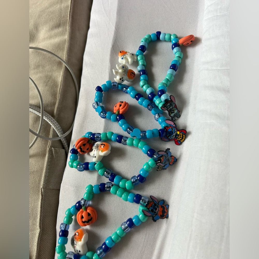 Disney stitch Halloween Themed Beaded Bracelets